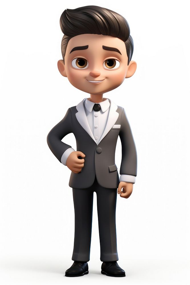 Cartoon tuxedo suit toy. AI generated Image by rawpixel.