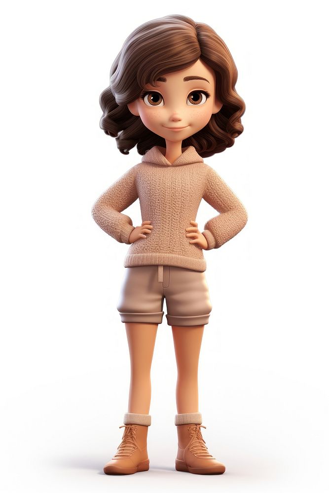 Cartoon sweater doll cute. AI generated Image by rawpixel.