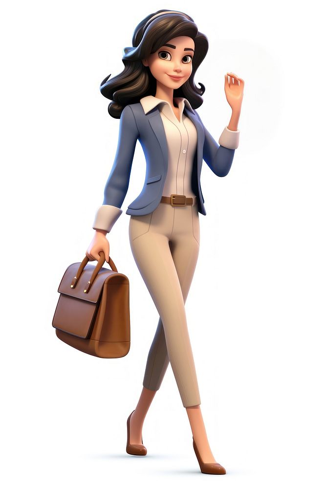 Adult bag cartoon woman. AI generated Image by rawpixel.