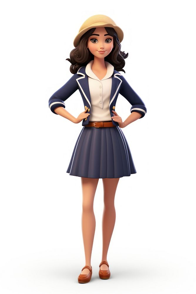 Cartoon skirt adult doll. AI generated Image by rawpixel.