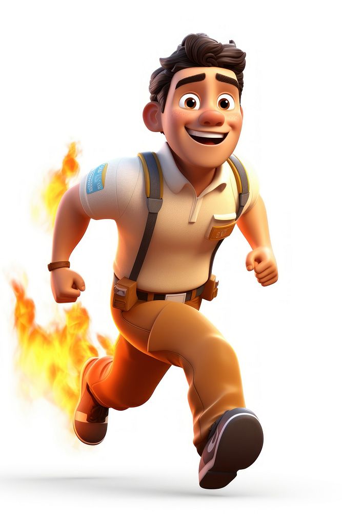 Cartoon adult fire face. AI generated Image by rawpixel.