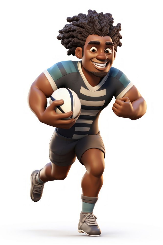 Football cartoon sports player. AI generated Image by rawpixel.