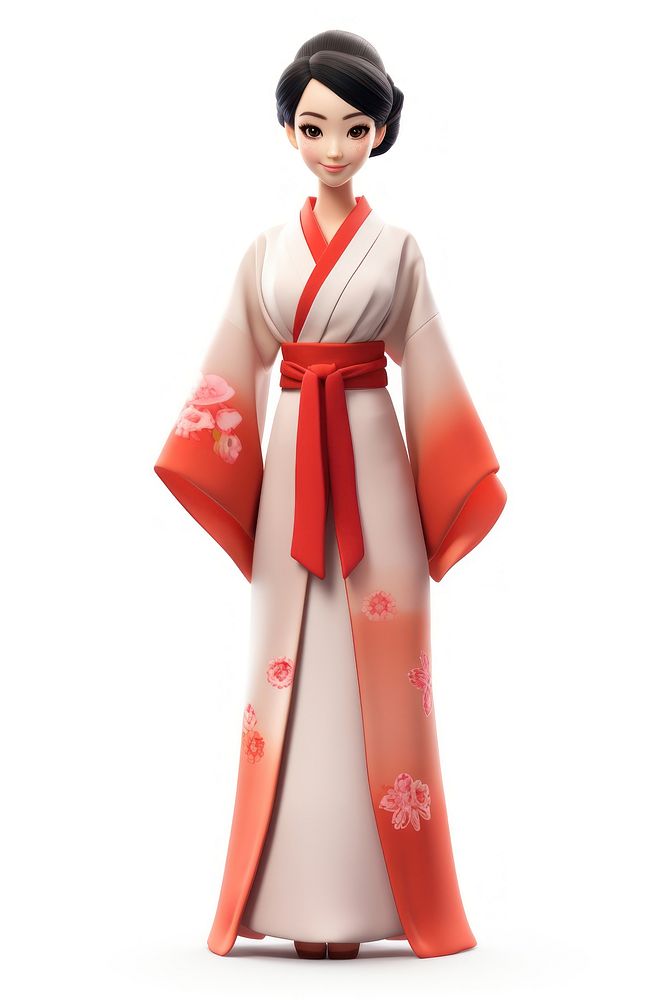 Kimono fashion cartoon dress. AI generated Image by rawpixel.