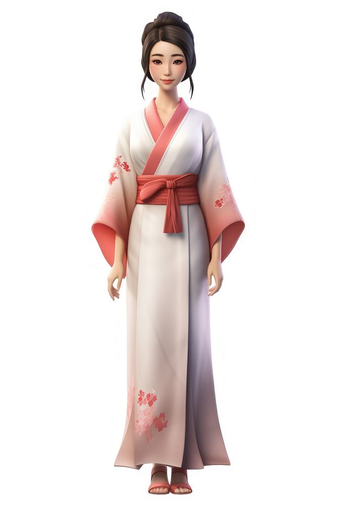 Kimono fashion cartoon dress. AI generated Image by rawpixel.