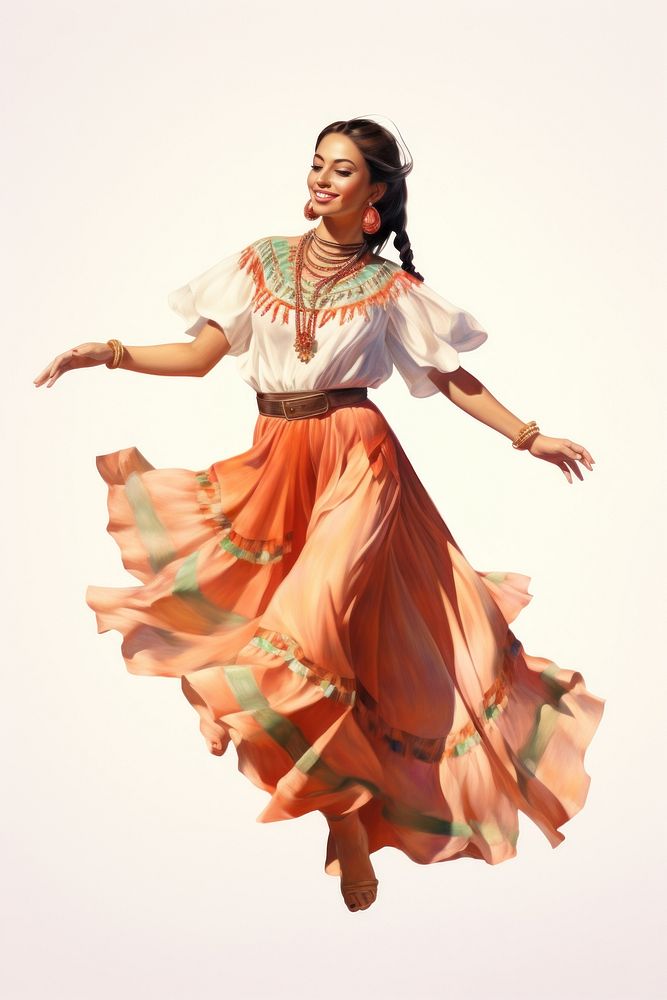 Dancing smile adult woman. AI generated Image by rawpixel.