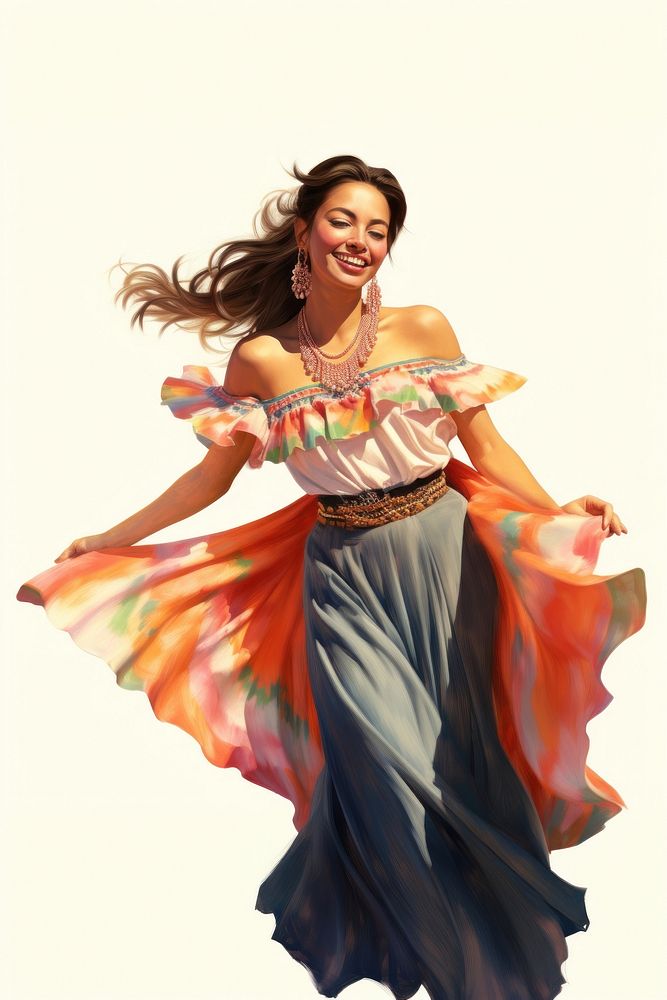 Dancing smile adult dress. AI generated Image by rawpixel.