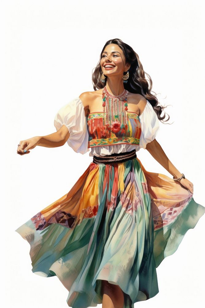 Dancing costume smile dress. AI generated Image by rawpixel.