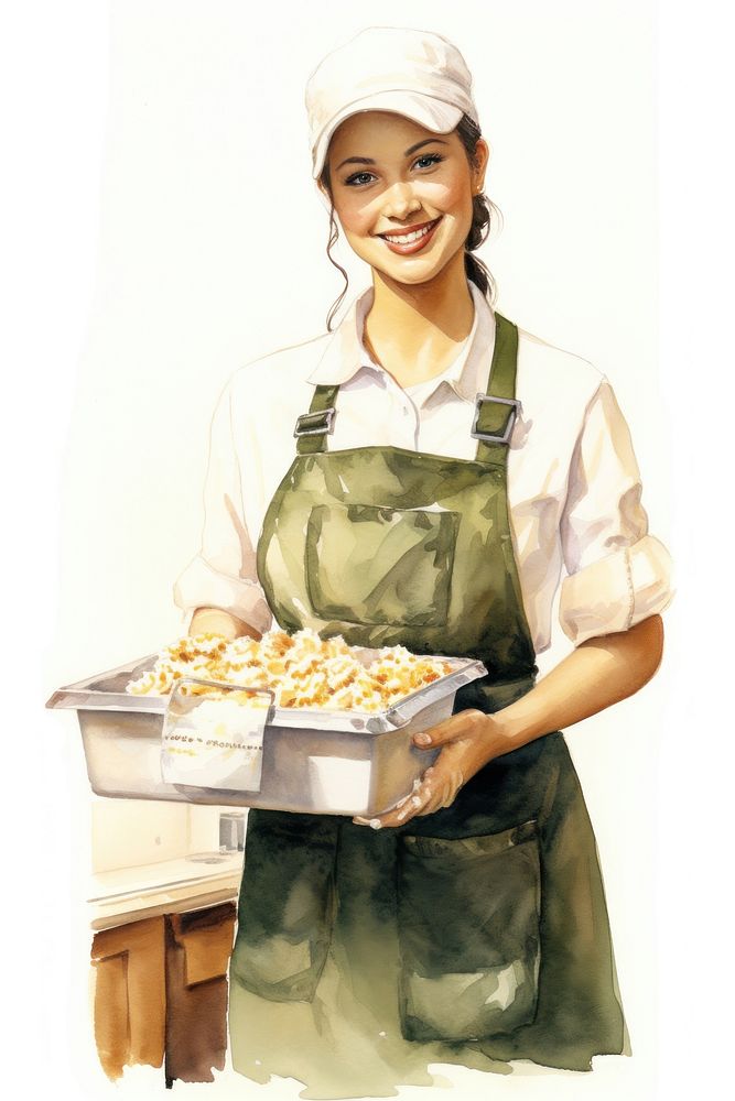 Smile chef white background happiness. AI generated Image by rawpixel.