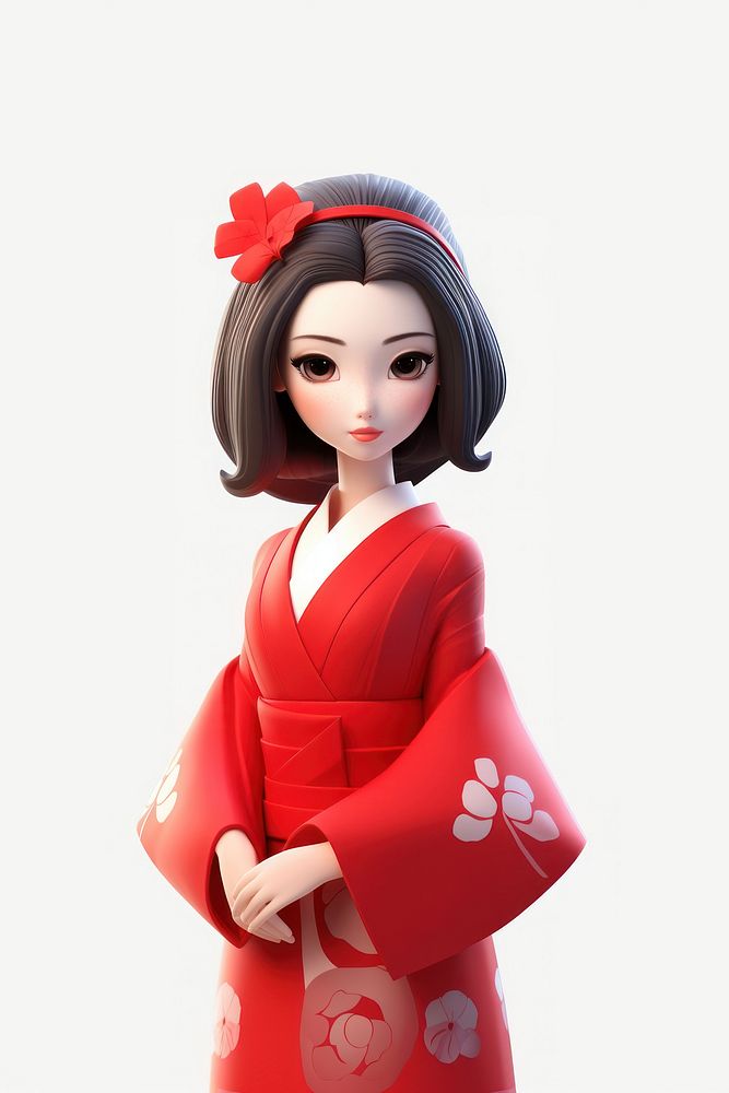 Kimono fashion cartoon adult. AI generated Image by rawpixel.