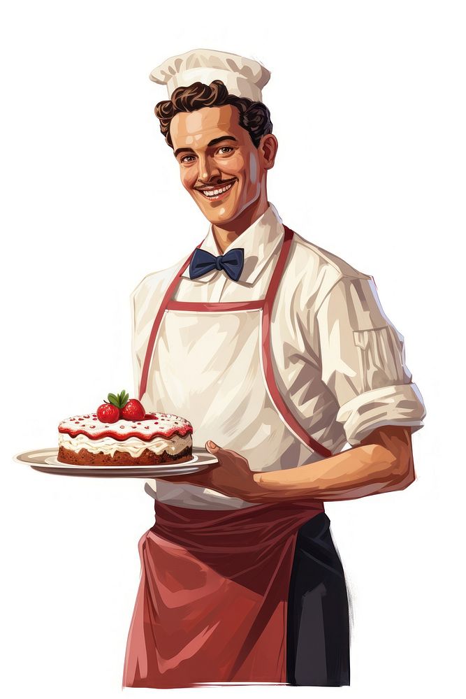 Chef dessert adult food. AI generated Image by rawpixel.