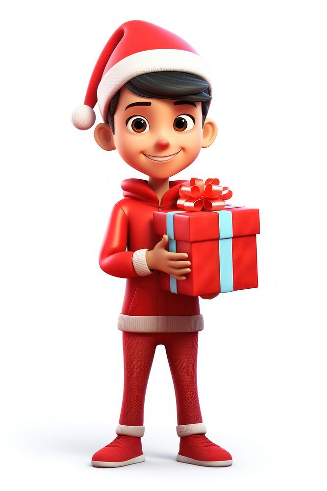 Cartoon gift red celebration. AI generated Image by rawpixel.
