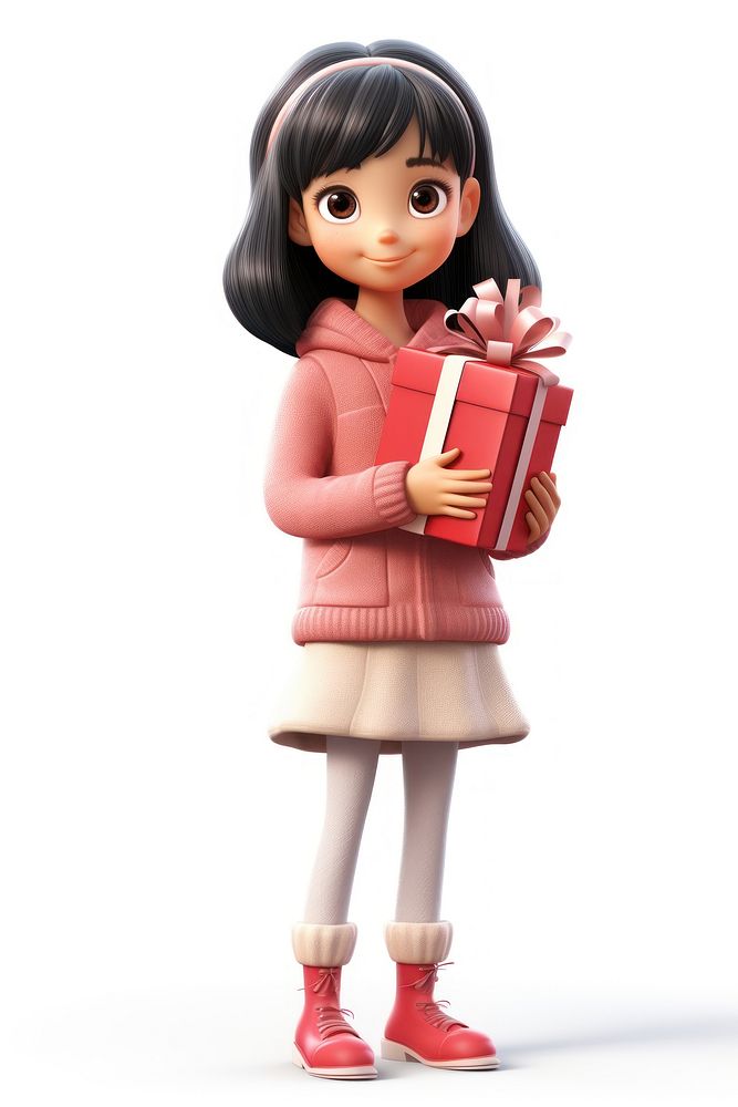 Holding cartoon doll girl. AI generated Image by rawpixel.