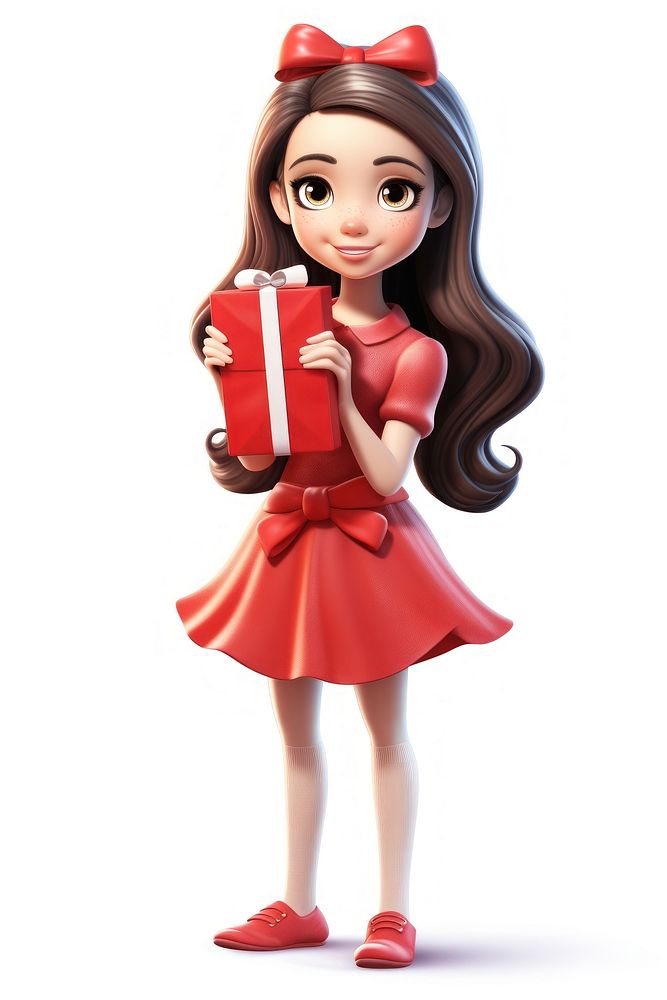 Cartoon dress child doll. AI generated Image by rawpixel.