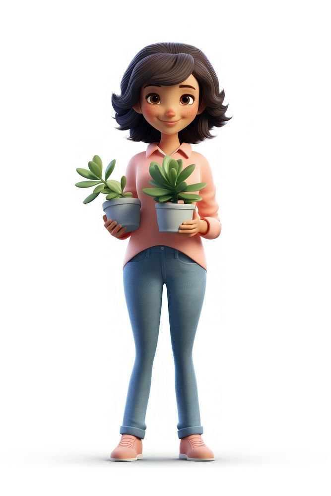 Plant figurine adult woman. AI generated Image by rawpixel.