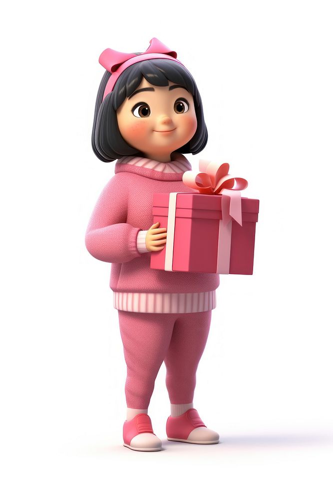 Cartoon doll gift toy. AI generated Image by rawpixel.