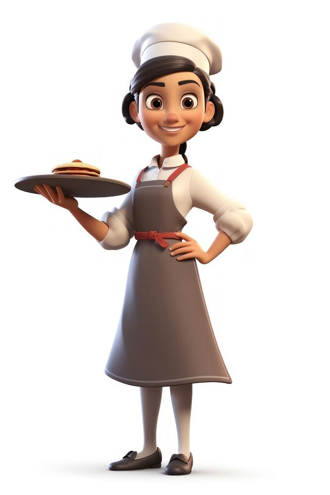 Cartoon food smiling chef. AI generated Image by rawpixel.