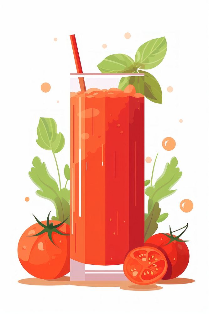 Juice smoothie tomato drink. AI generated Image by rawpixel.