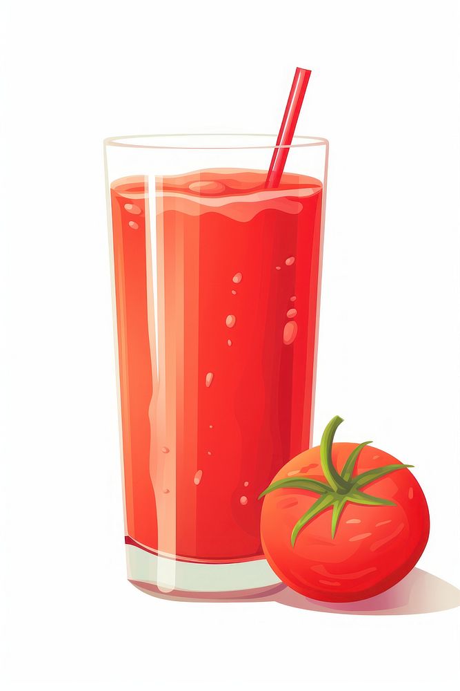 Juice smoothie tomato drink. AI generated Image by rawpixel.