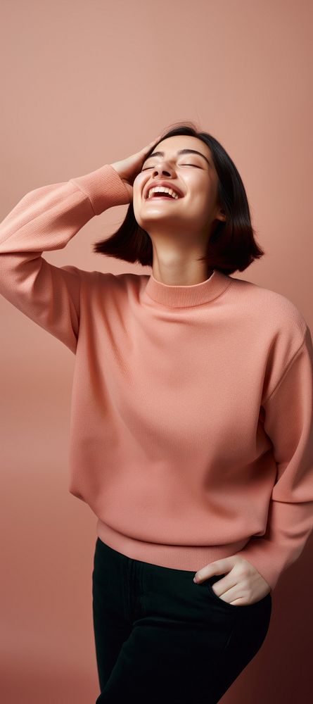 Sweater adult happy woman. AI generated Image by rawpixel.