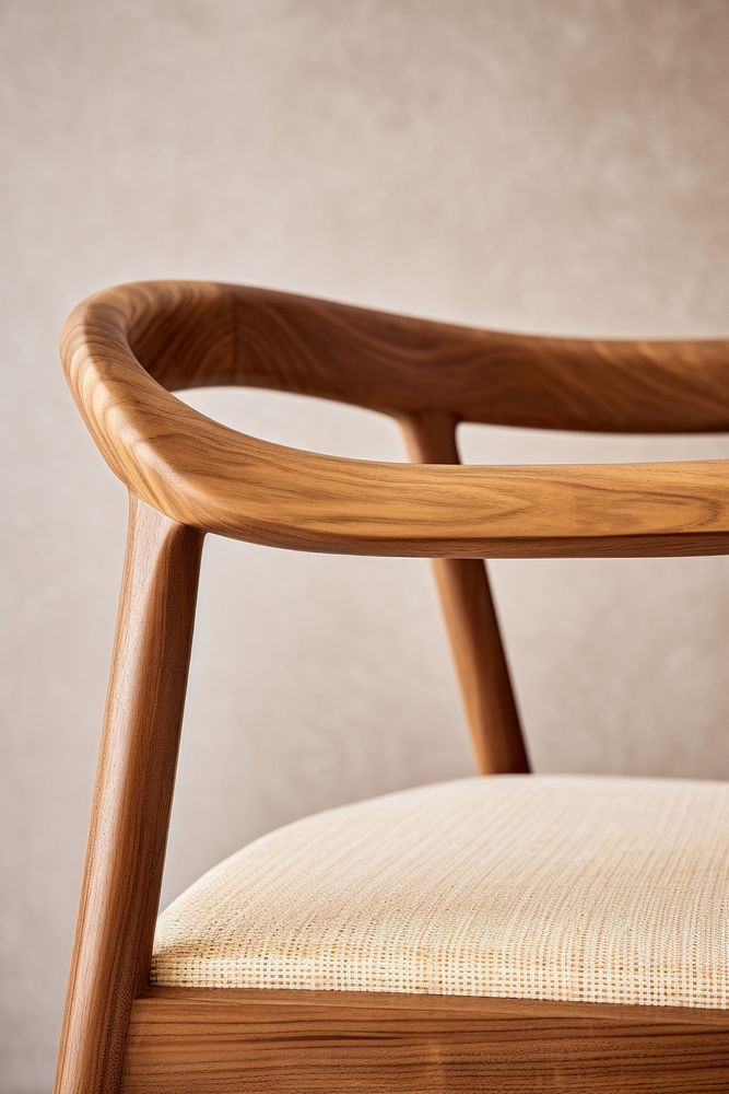 Chair wood furniture armchair. AI generated Image by rawpixel.