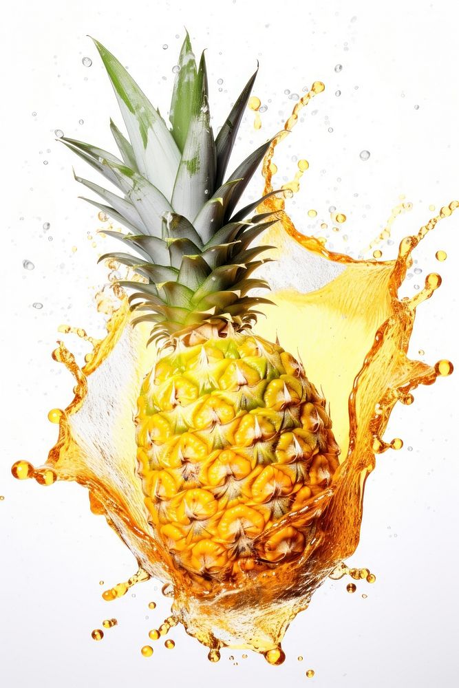 Pineapple yellow fruit plant. AI generated Image by rawpixel.