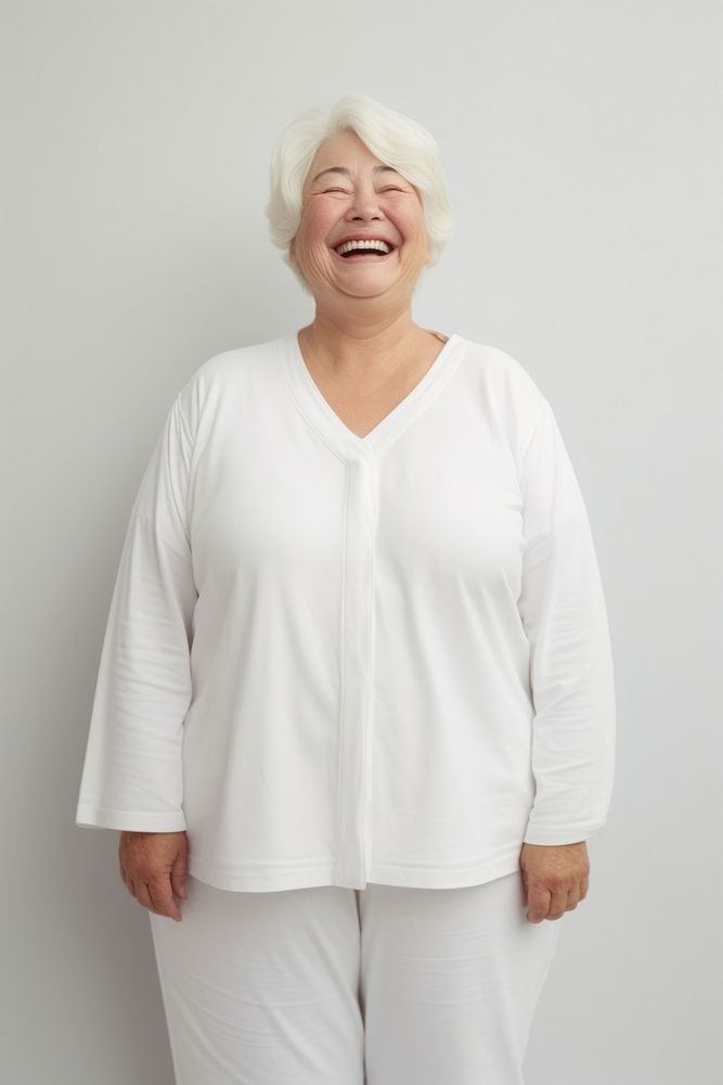 Sleeve blouse adult smile. AI generated Image by rawpixel.