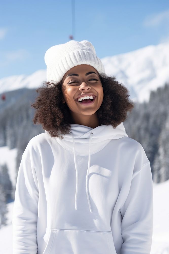Smile laughing winter adult. AI generated Image by rawpixel.