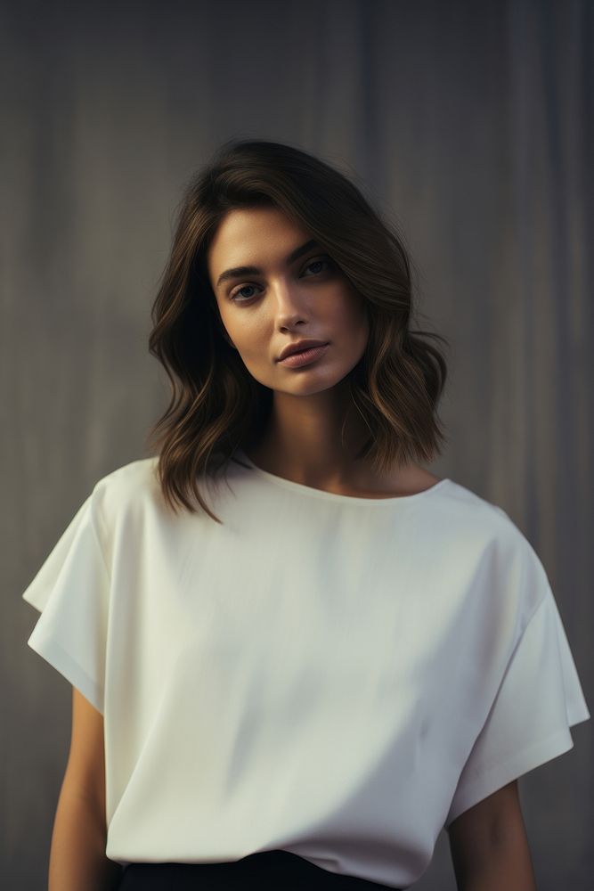 Portrait clothing blouse female.