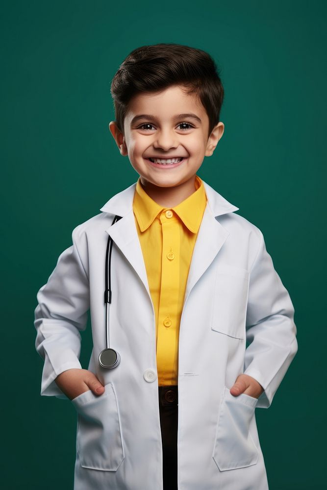 Science doctor child boy. AI generated Image by rawpixel.