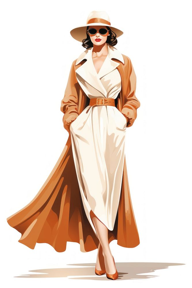 Fashion overcoat dress women. AI generated Image by rawpixel.