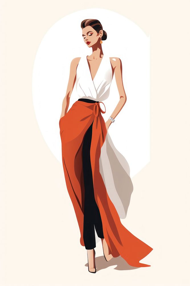 Fashion adult dress gown. AI generated Image by rawpixel.