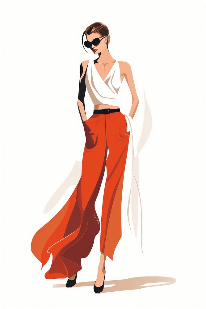 Fashion drawing dress adult. AI generated Image by rawpixel.