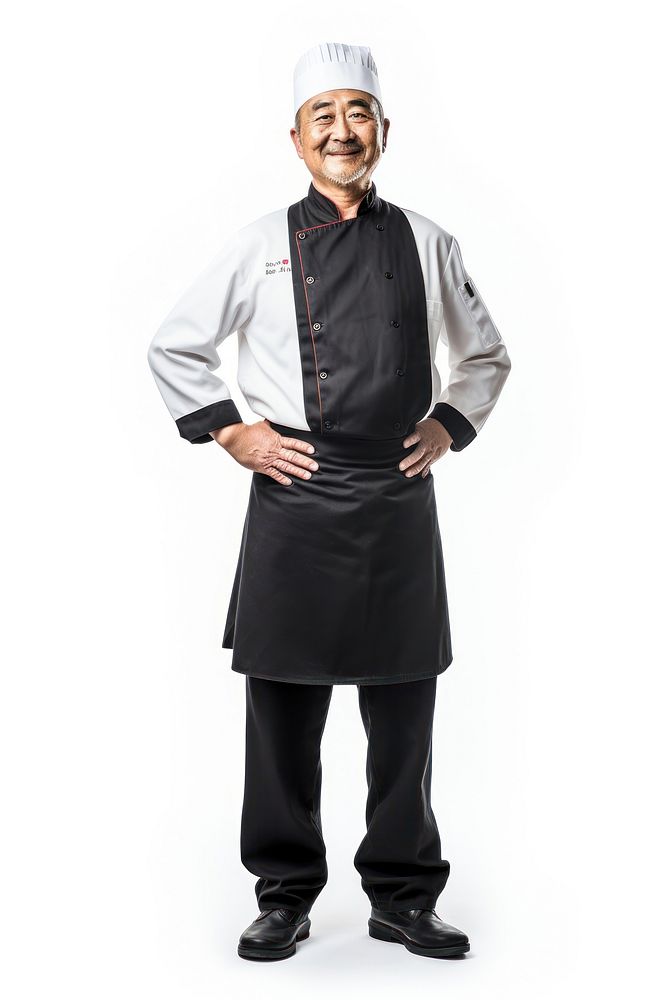 Chef adult white background happiness. AI generated Image by rawpixel.