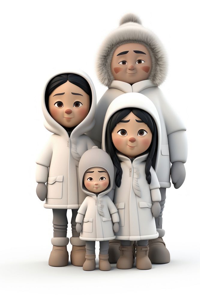 Cartoon family white baby. AI generated Image by rawpixel.