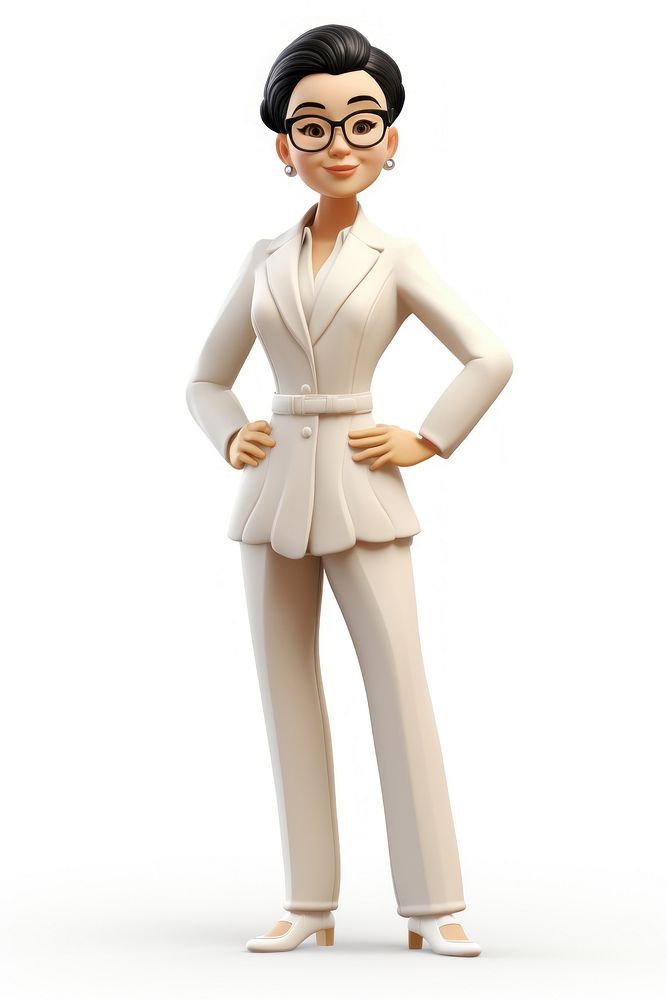 Figurine cartoon adult woman. AI generated Image by rawpixel.
