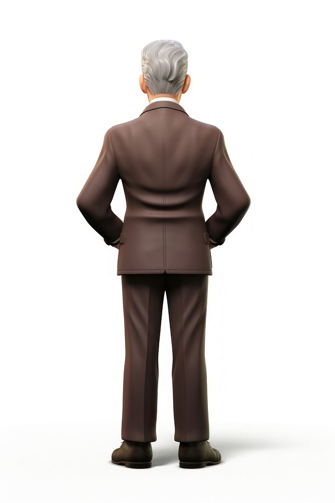 Adult back suit man. AI generated Image by rawpixel.