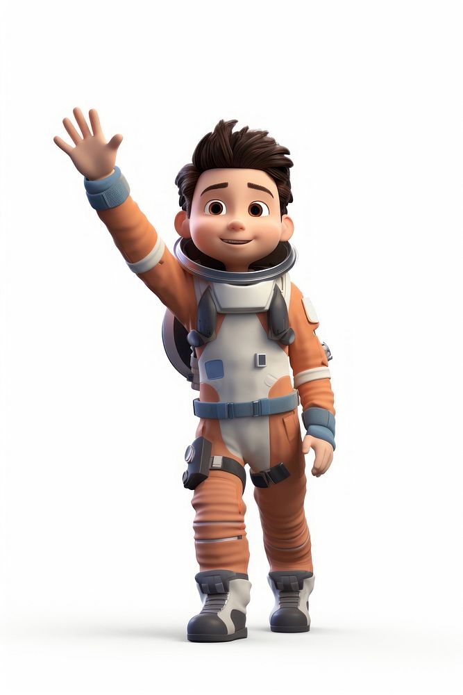 Astronaut toy white background protection. AI generated Image by rawpixel.