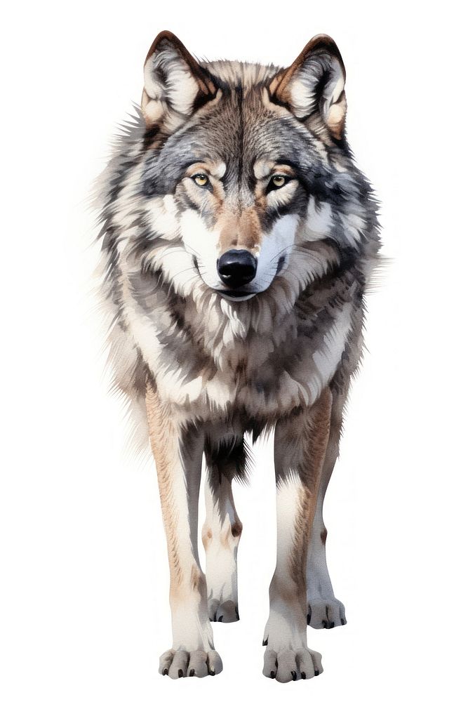 Wolf mammal animal coyote. AI generated Image by rawpixel.