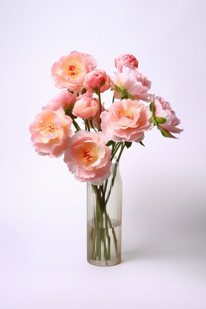 Flower plant rose vase. AI generated Image by rawpixel.