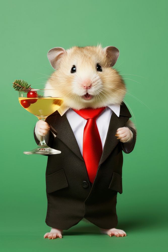 Hamster portrait holding rodent. AI generated Image by rawpixel.