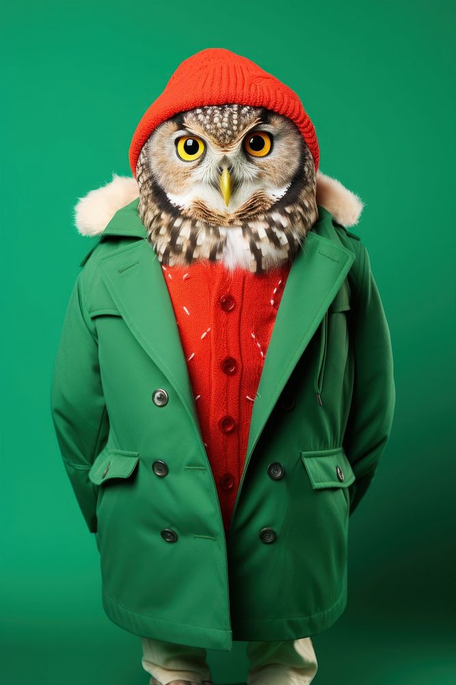Portrait coat animal green. AI generated Image by rawpixel.