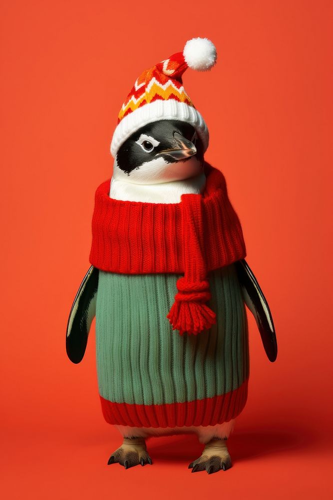 Penguin portrait costume animal. 