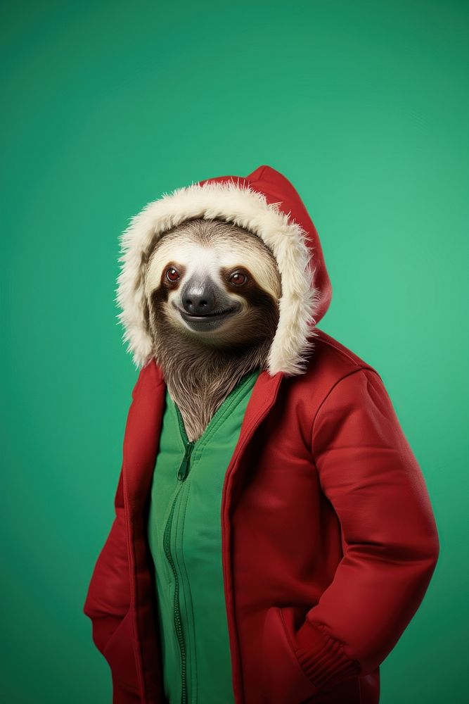 Sloth portrait mammal animal. AI generated Image by rawpixel.