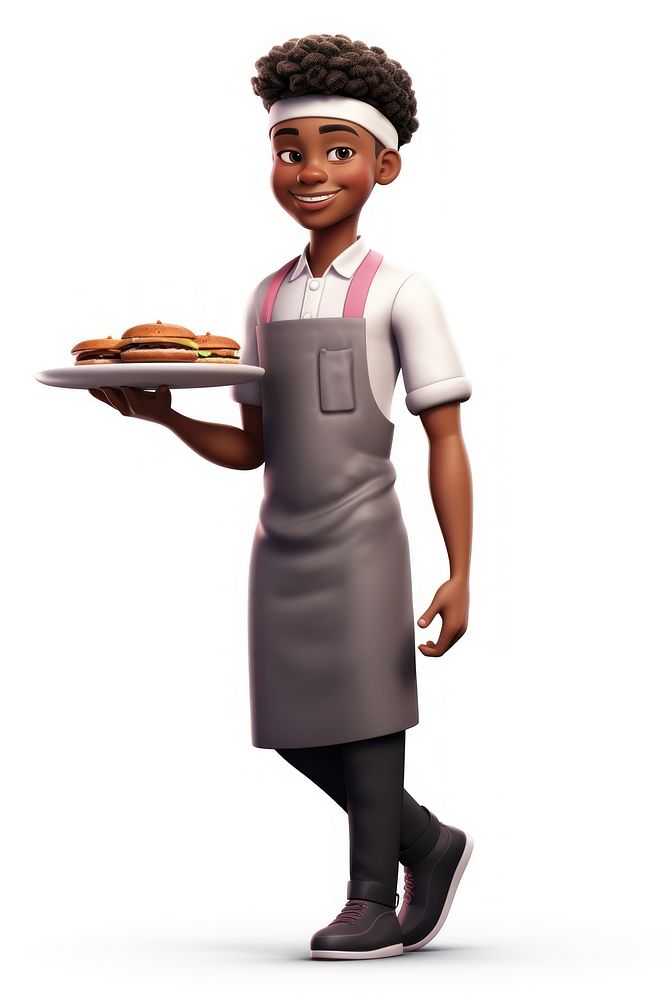 Cartoon apron chef food. AI generated Image by rawpixel.