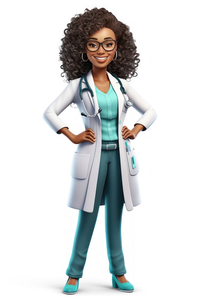 Cartoon doctor female adult. AI generated Image by rawpixel.