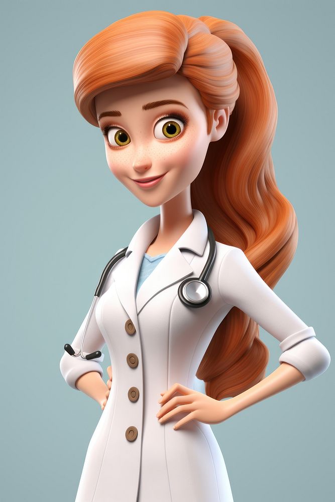 Stethoscope cartoon doctor adult. AI generated Image by rawpixel.