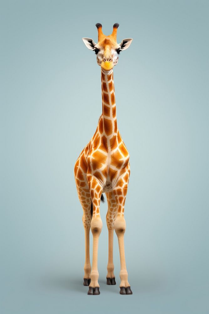 Giraffe wildlife animal mammal. AI generated Image by rawpixel.