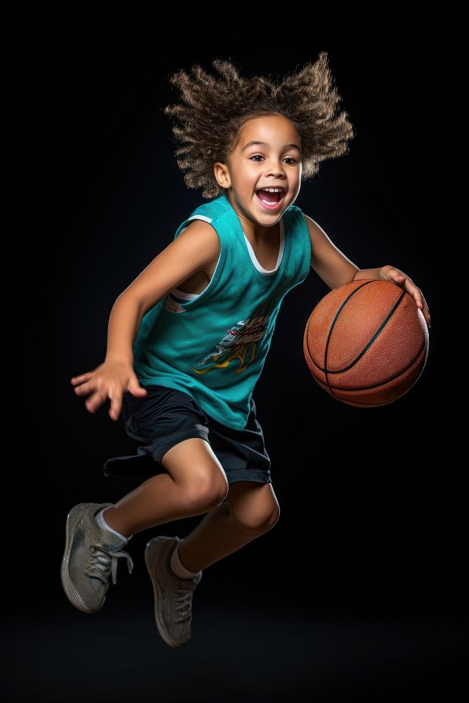 Basketball sports playing basketball determination. AI generated Image by rawpixel.