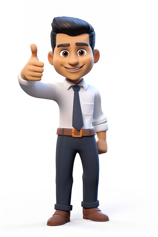 Indian male leader hand cartoon finger. AI generated Image by rawpixel.