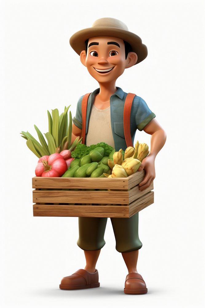Holding farmer plant food. AI generated Image by rawpixel.
